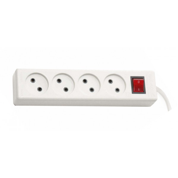 رابط 4 خانه, بدون ارت, با کلید, 3 متری, فرحان الکتریک
